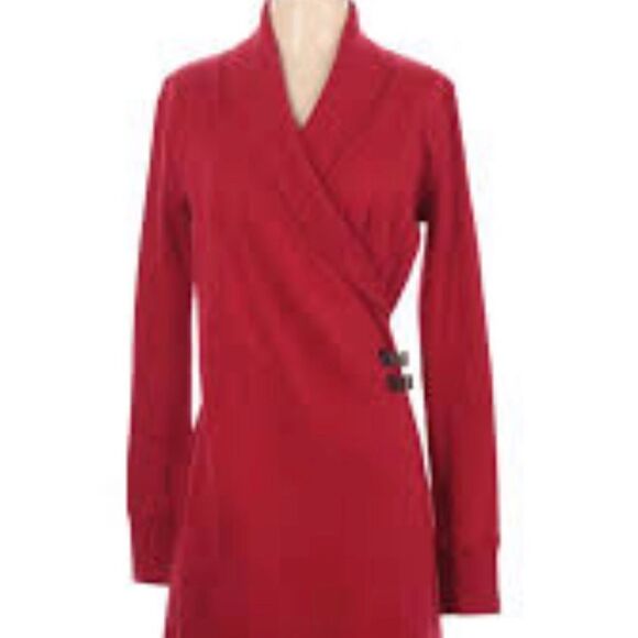 LRL LAUREN JEANS CO RALPH LAUREN RED WOMEN DRESS SIZE M - Picture 2 of 16